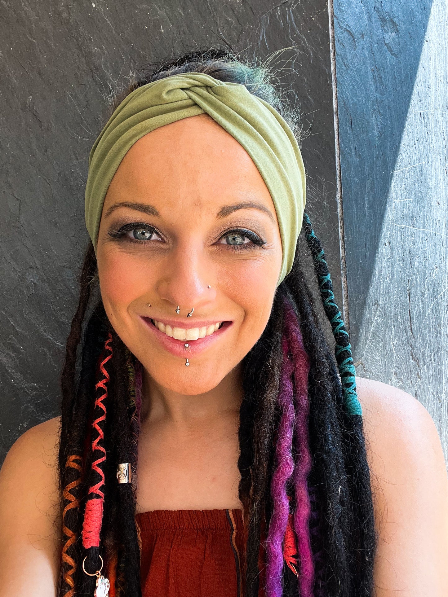 Pale Green Twisted Knot headband