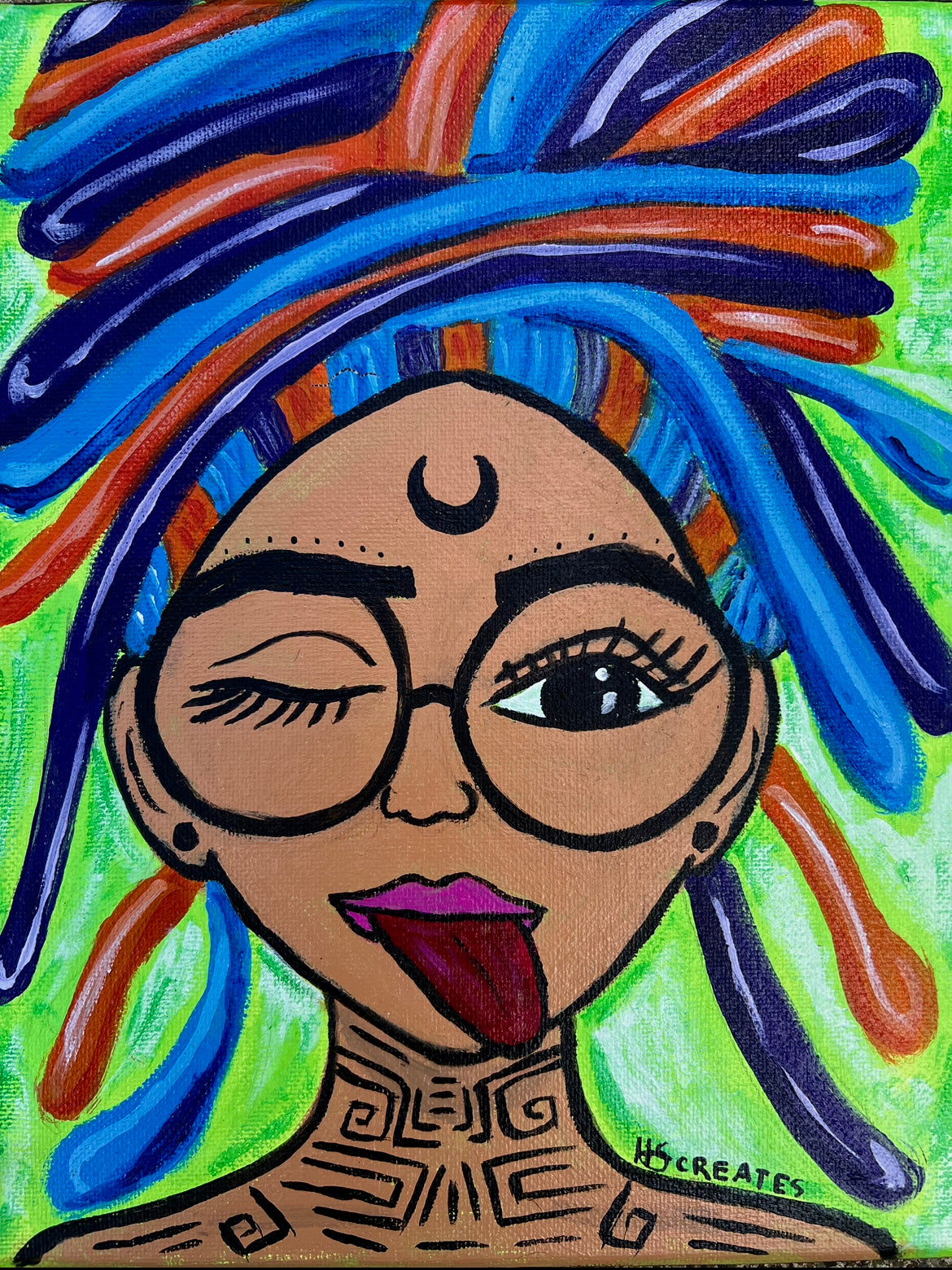 Original Painting by HS Creates “Loc’d”