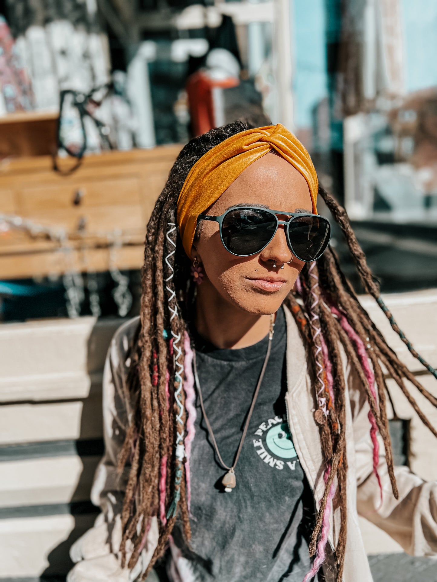 Mustard yellow headband